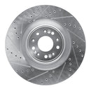 R1 17-22 Genesis G90 Front Drilled & Slotted Silver Brake Rotor Set