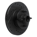 R1 78-93 Ford Mustang Front Right Drilled & Slotted Black Brake Rotor