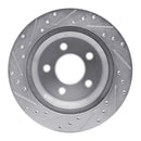 R1 94-04 Ford Mustang Front & Rear Drilled & Slotted Silver Brake Rotor Set