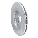 R1 14-23 Dodge Charger Front Right Drilled & Slotted Silver Brake Rotor