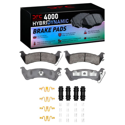 DFC 93-98 Jeep Grand Cherokee Rear Geospec Rotors w/4000 HybriDynamic Brake Pads w/Hardware