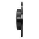 R1 81-85 Toyota Pickup Front Left Drilled & Slotted Black Brake Rotor