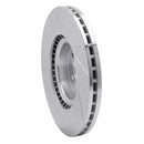 R1 18-25 Land Rover Defender 90 Front Left Drilled & Slotted Silver Brake Rotor