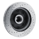 R1 73-77 Dodge B300 Van (71-74) / B300 (75-80) Front Right Drilled & Slotted Silver Brake Rotor