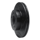 R1 95-97 Ford Crown Victoria Front Right Drilled & Slotted Black Brake Rotor