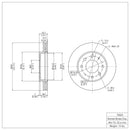 DFC 88-07 Dodge Colt Front Brake Rotor
