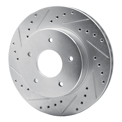 R1 63-82 Chevrolet Camaro Front & Rear Drilled & Slotted Silver Brake Rotor Set