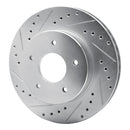 R1 63-82 Chevrolet Camaro Front & Rear Drilled & Slotted Silver Brake Rotor Set