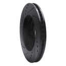 R1 97-05 Chevrolet Classic Front Right Drilled & Slotted Black Brake Rotor
