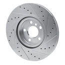R1 16-24 BMW 228i xDrive Gran Coupe Front & Rear Drilled & Slotted Silver Brake Rotor Set