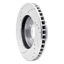 R1 90-97 Buick Riviera Front Right Drilled & Slotted Silver Brake Rotor
