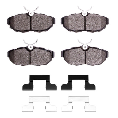 DFC 07-14 Ford Mustang Rear 5000 Advanced Low Metallic Brake Pads and Hardware Kit