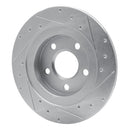 R1 98-05 Buick Park Avenue Rear Left Drilled & Slotted Silver Brake Rotor