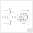 DFC 03-11 Cadillac BLS (Mexico) Rear GeoSPEC Coated Rotor