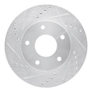 R1 98-05 Chevrolet S10 Front & Rear Drilled & Slotted Silver Brake Rotor Set