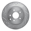 R1 05-26 Nissan 370Z Rear Drill & Slot Silver Rotors
