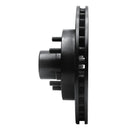 R1 91-03 Chevrolet S10 Blazer Front Left Drilled & Slotted Black Brake Rotor