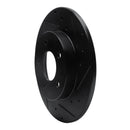 R1 92-05 Buick Park Avenue Rear Right Drilled & Slotted Black Brake Rotor