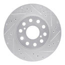 R1 92-95 Toyota MR2 Rear Drilled & Slotted Silver Brake Rotor Set