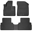 Husky Liners 19-20 Hyundai Santa Fe WeatherBeater Front & 2nd Row Floor Liners - Black