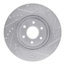 R1 08-11 Nissan Pathfinder Front Drilled & Slotted Silver Brake Rotor Set