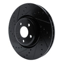 R1 18-25 Audi S4 Front & Rear Drilled & Slotted Black Brake Rotor Set