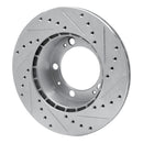 R1 87-89 Porsche 944 Front & Rear Drilled & Slotted Silver Brake Rotor Set