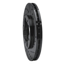 R1 90-97 Acura CL Front Right Drilled & Slotted Black Brake Rotor