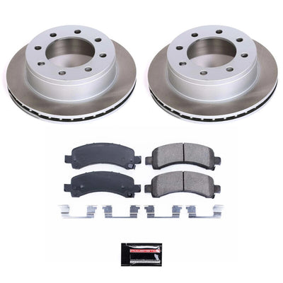 Power Stop 03-16 Chevrolet Express 3500 Front and Rear Semi-Coated Rotor Kit