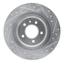 R1 16-18 Buick Envision Rear Left Drilled & Slotted Silver Brake Rotor