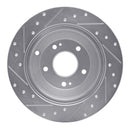 R1 10-16 Hyundai Genesis Coupe Front & Rear Drilled & Slotted Silver Brake Rotor Set