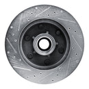 R1 88-96 Chevrolet C2500 Front Right Drilled & Slotted Silver Brake Rotor