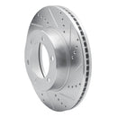 R1 00-07 Toyota Sequoia Front Drill & Slot Silver Rotors