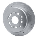 R1 92-98 Lexus SC300 Rear Drilled & Slotted Silver Brake Rotor Set