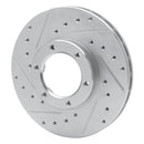 R1 87-88 Toyota Pickup Front Left Drilled & Slotted Silver Brake Rotor