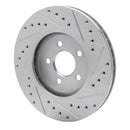 R1 95-06 Chrysler Cirrus Front Left Drilled & Slotted Silver Brake Rotor