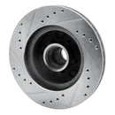 R1 78-90 Buick Electra Front Drilled & Slotted Silver Brake Rotor Set