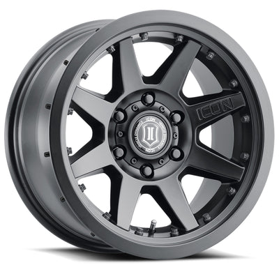 ICON Rebound Pro 17x8.5 / 5x5.5 / 0mm / 4.75in BS Satin Black Wheel