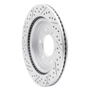 R1 18-21 Ford Expedition Rear Right Drilled & Slotted Geo-Carbon Rotor