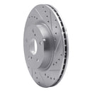 R1 86-92 Toyota Supra Front & Rear Drilled & Slotted Silver Brake Rotor Set