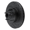 R1 95-11 Ford Explorer Front Right Drilled & Slotted Black Brake Rotor