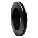 R1 80-93 Dodge Ramcharger 4WD Front Left Drilled & Slotted Black Brake Rotor