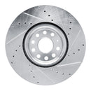 R1 18-25 Volkswagen Atlas Front & Rear Drilled & Slotted Silver Brake Rotor Set