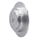 R1 92-97 Subaru SVX Rear Right Drilled & Slotted Silver Brake Rotor