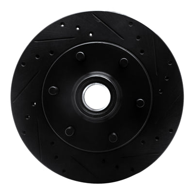 R1 88-96 Chevrolet C2500 Front Right Drilled & Slotted Black Brake Rotor