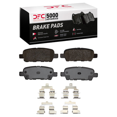 DFC 13-19 Nissan Sentra Front & Rear Drill/Slot Geoperf Rotors 5000 Advanced Brake Pads w/Hardware