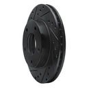 R1 77-80 Buick Electra Rear Left Drilled & Slotted Black Brake Rotor