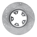 R1 84-88 Nissan 300ZX Front & Rear Drilled & Slotted Silver Brake Rotor Set