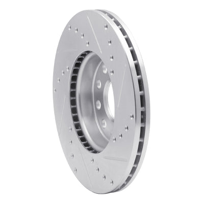 R1 05-25 Audi A3 Front Drilled & Slotted Silver Brake Rotor Set