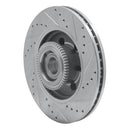 R1 04-08 Ford F-150 RWD Front Left Drilled & Slotted Silver Brake Rotor